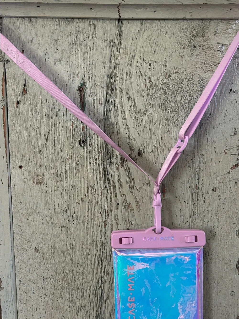 case-mate Pink Waterproof Phone Pouch with Adjustable Lanyard and Clear Window